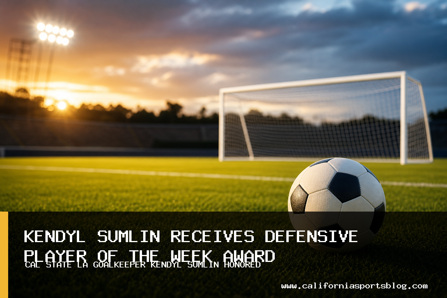 Cal State LA's Kendyl Sumlin Named FloCollege/CCAA Women's Soccer Defensive Player of the Week featured image