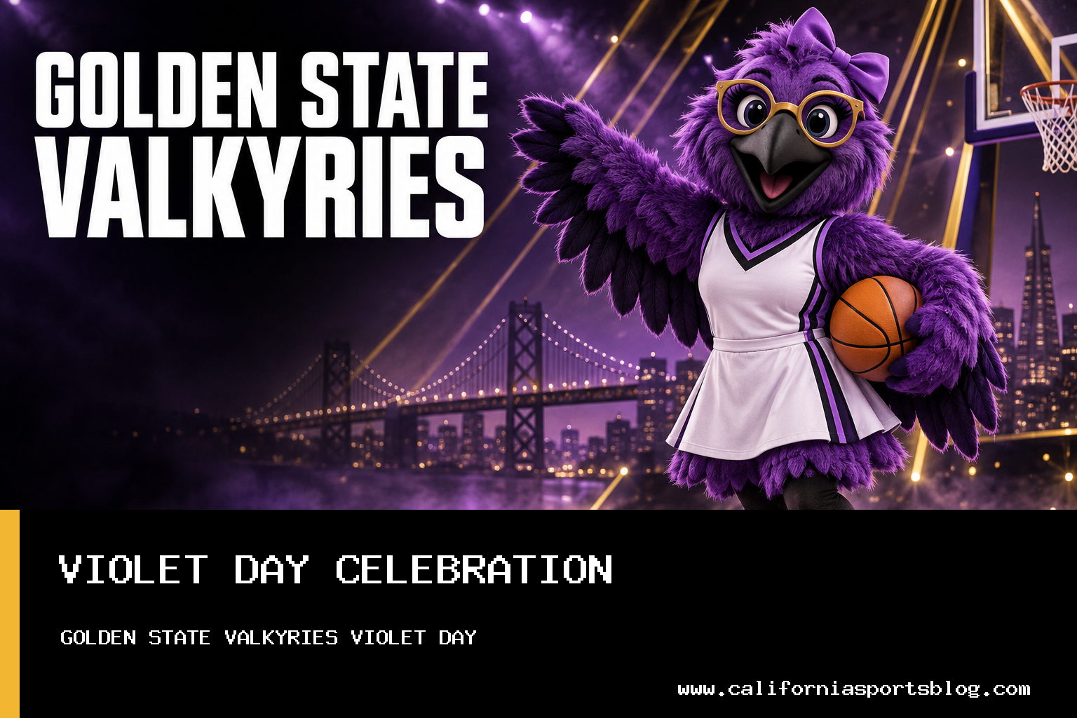 Golden State Valkyries Announce Violet Day to Celebrate Second Consecutive WNBA Playoff Appearance featured image