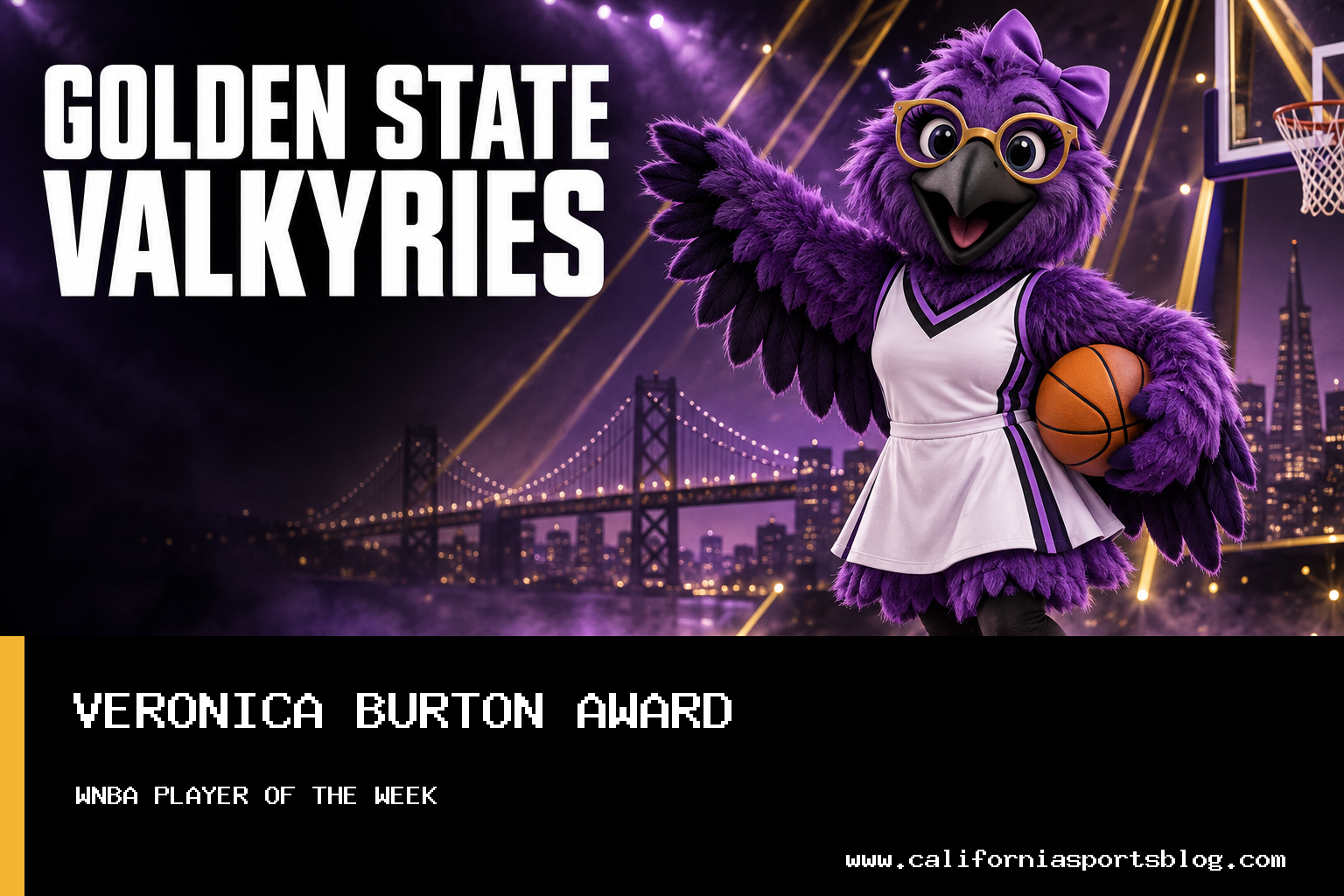 Golden State Valkyries' Veronica Burton Named WNBA Western Conference Player of the Week for Historic Performance featured image