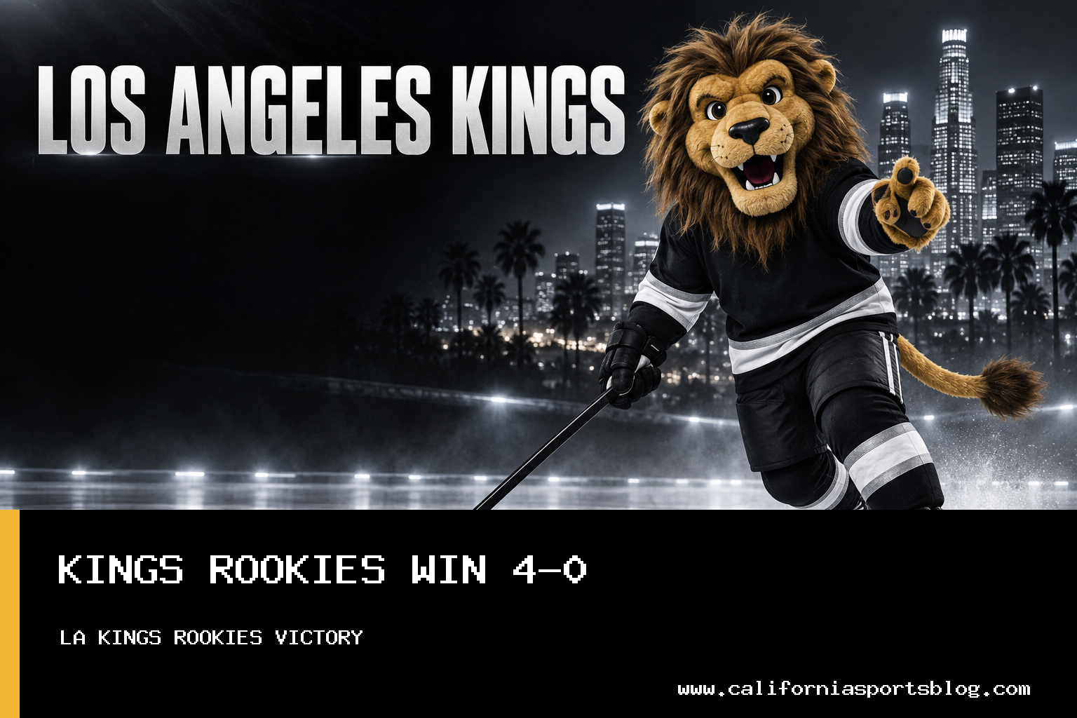 LA Kings Rookies Shut Out Utah Mammoth 4-0 to Capture 2026 Rookie Faceoff Title featured image