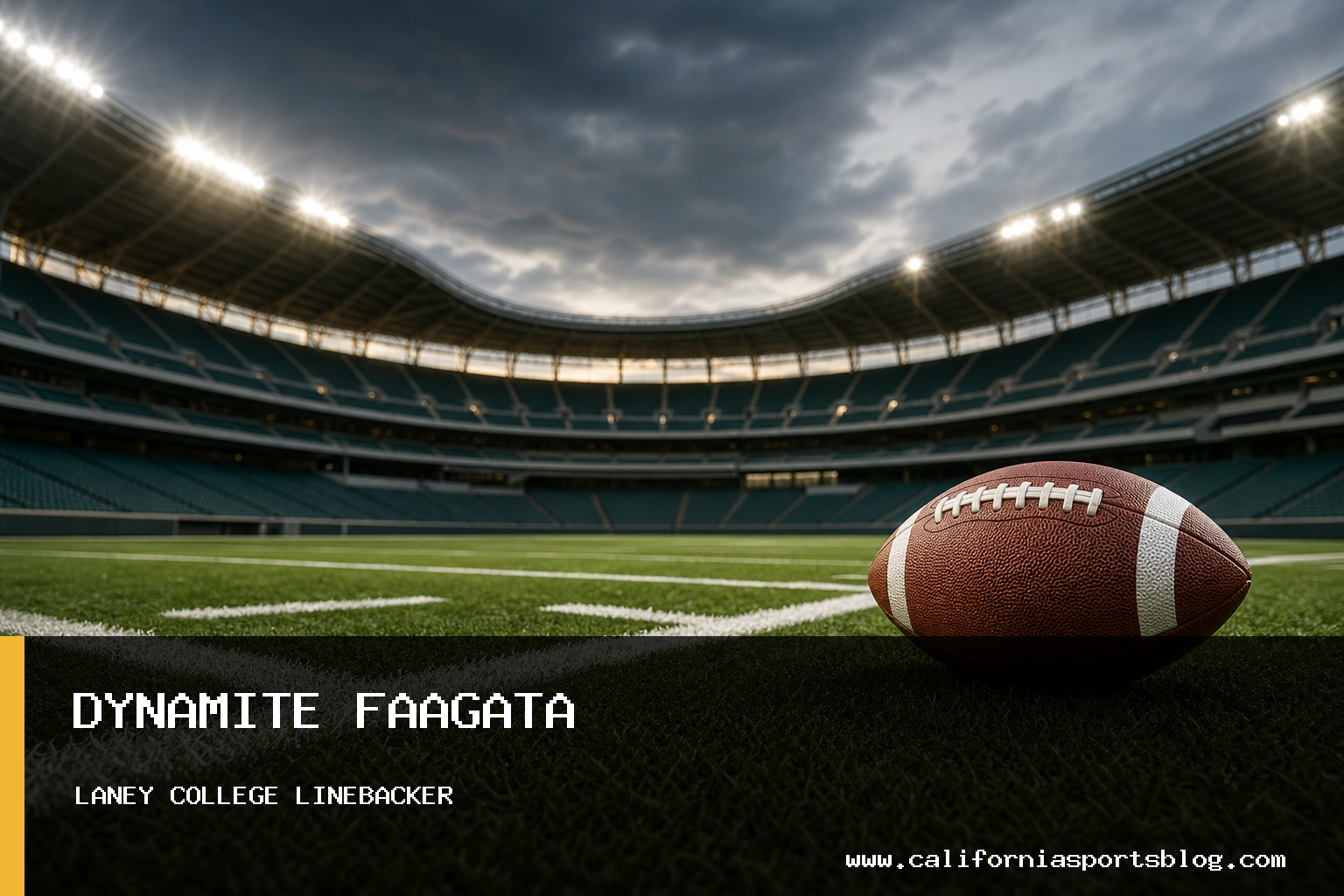 Laney College Eagles Feature Outside Linebacker Dynamite Faagata from Oakland featured image