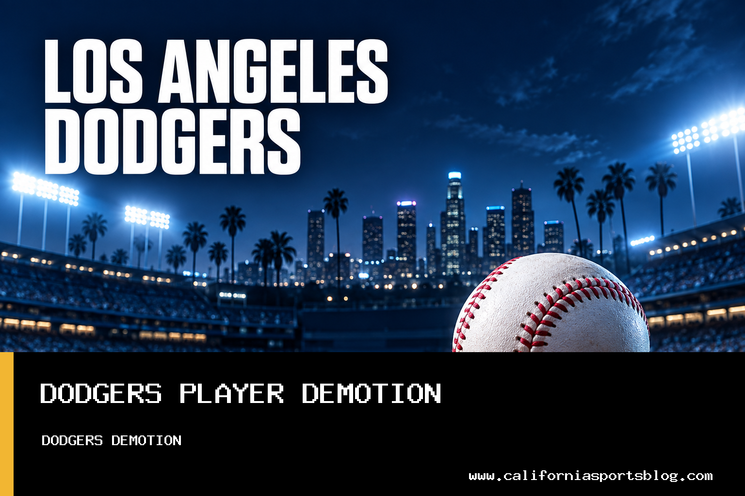 Los Angeles Dodgers Demote 24-Year-Old Player During Cincinnati Reds Series featured image