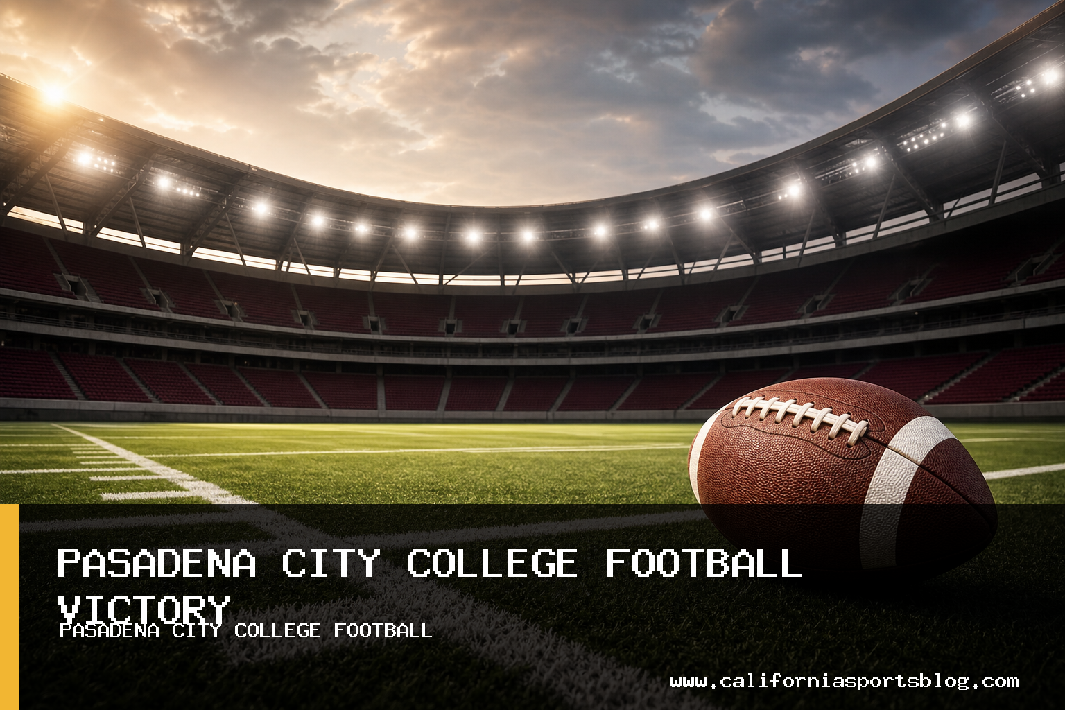 Pasadena City College Football Earns Third Straight Win with 24-14 Conference Victory Over College of the Canyons featured image