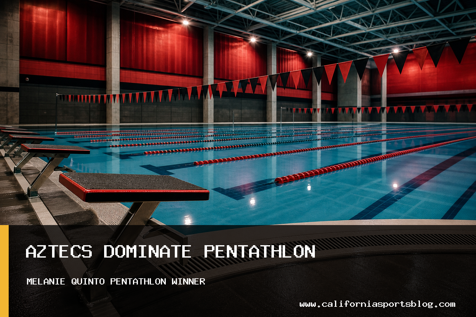 San Diego State Aztecs Women's Swimming Win 33-24 Over University of San Diego Toreros in Season-Opening Pentathlon Meet featured image