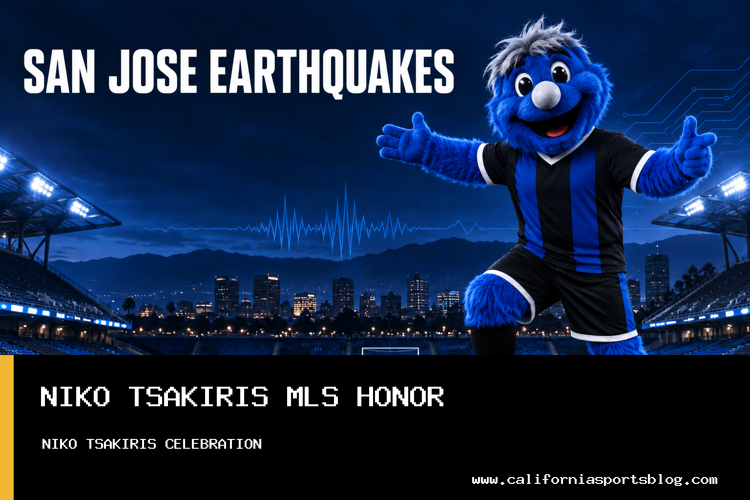 San Jose Earthquakes Midfielder Niko Tsakiris Named to MLS Team of the Matchday Following Key Role in 3-2 Victory at San Diego FC featured image