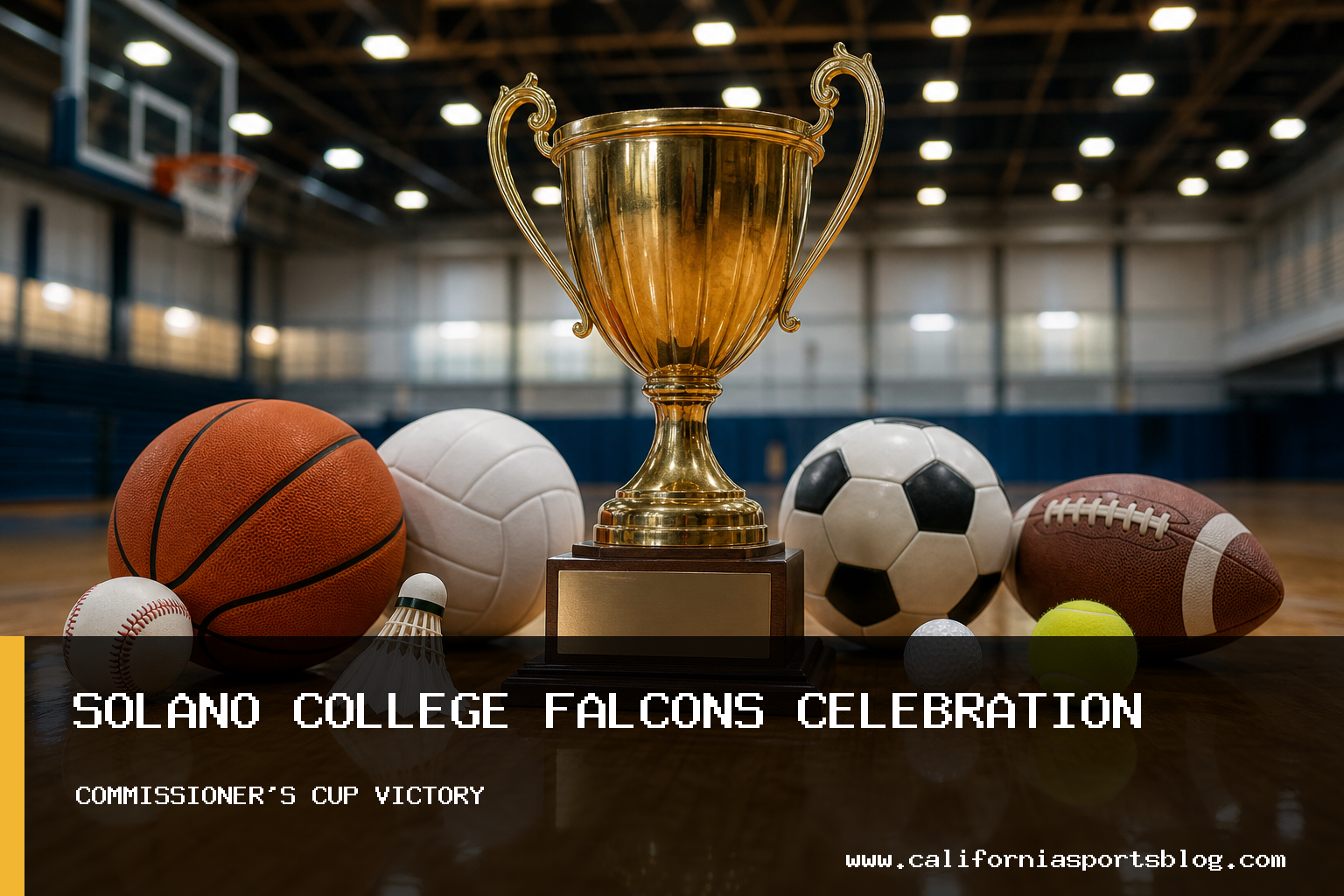 Solano College Falcons Win Second Consecutive Bay Valley Conference Shirley Baskin Commissioner's Cup featured image