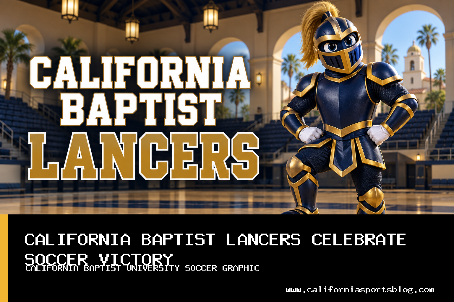 California Baptist Lancers Men's Soccer Tops UC Santa Barbara 4-1 with Two Goals from Nico Coope featured image