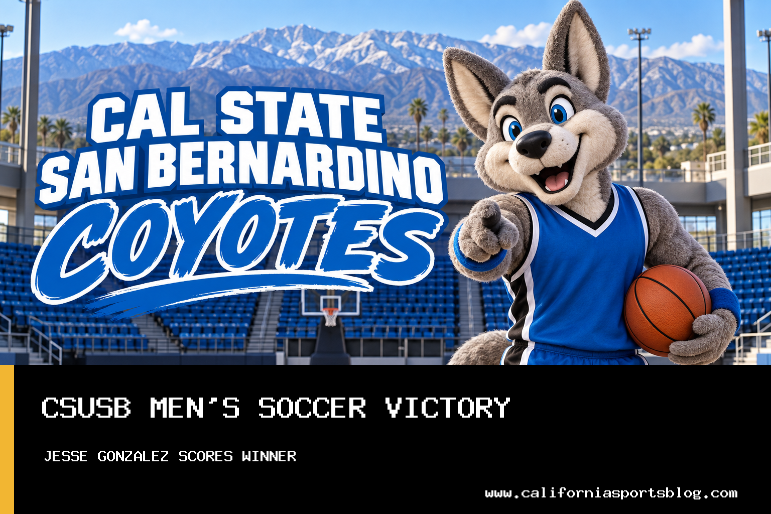 California State University San Bernardino Men's Soccer Wins 1-0 at Stanislaus State to Remain Unbeaten featured image