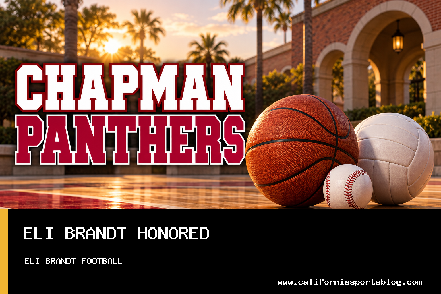 Chapman University Panthers Quarterback Eli Brandt Named SCIAC Offensive Athlete of the Week After Leading Victory Over Claremont-Mudd-Scripps featured image