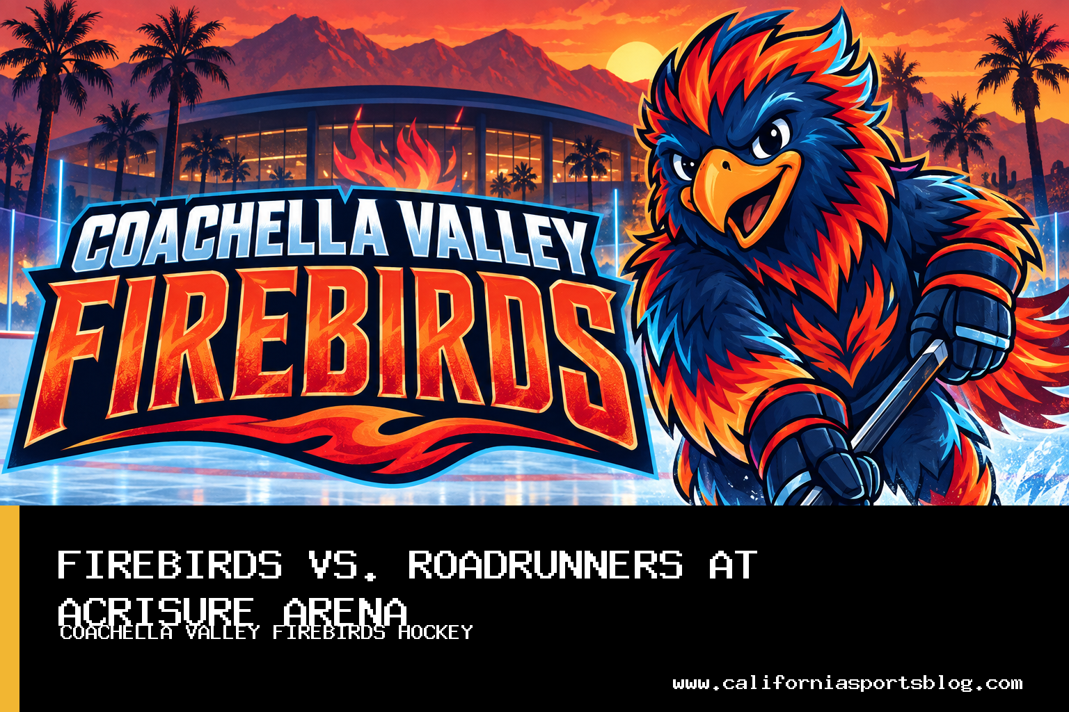 Coachella Valley Firebirds Fall 5-1 to Tucson Roadrunners at Acrisure Arena featured image