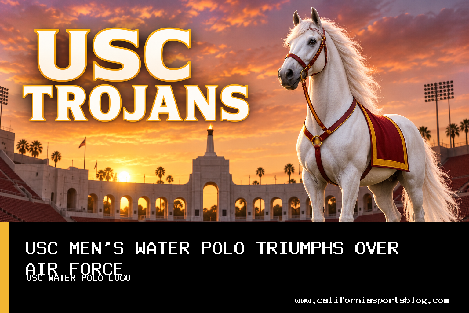 No. 3 University of Southern California Men's Water Polo Cruises to 21-8 Victory Over Air Force featured image