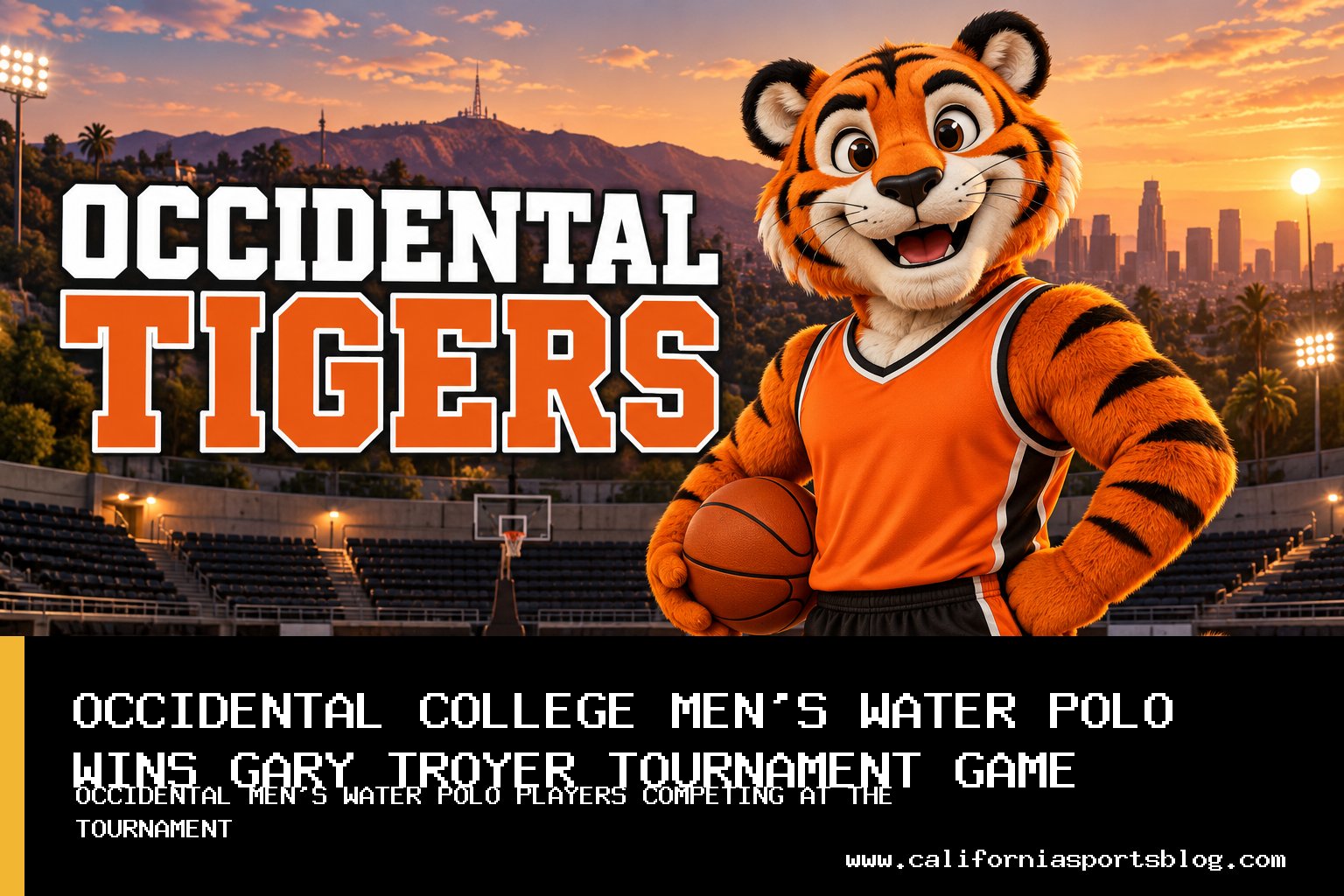 Occidental College Men's Water Polo Defeats Augustana 13-10 to Close Gary Troyer Tournament featured image