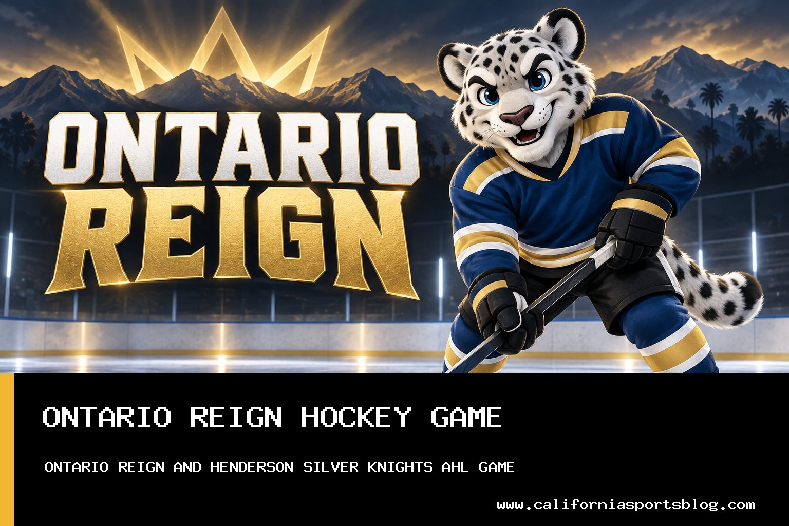 Ontario Reign Fall 4-1 to Henderson Silver Knights in AHL Game at Lee’s Family Forum featured image