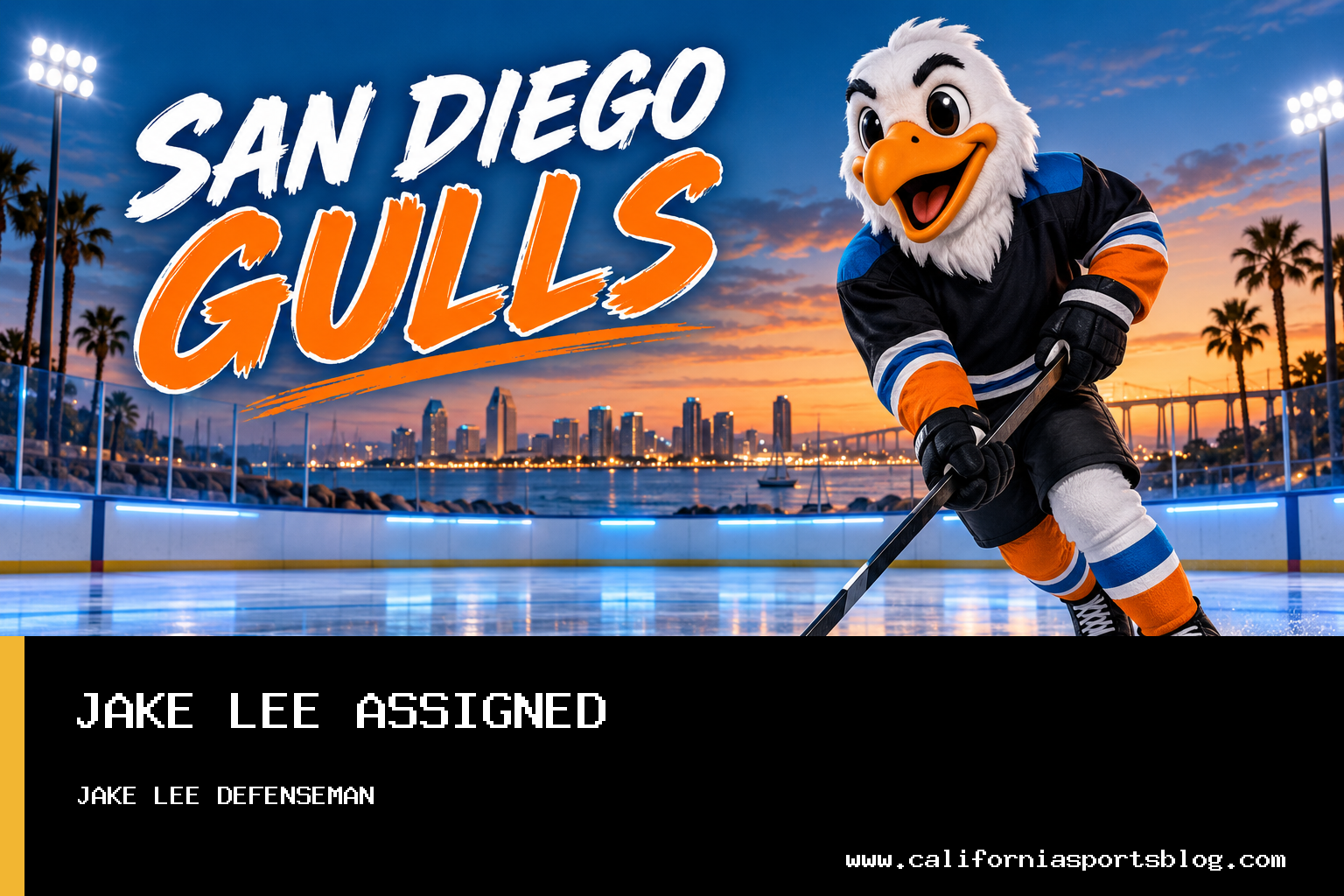 San Diego Gulls Assign Defenseman Jake Lee to Tulsa Oilers in ECHL featured image