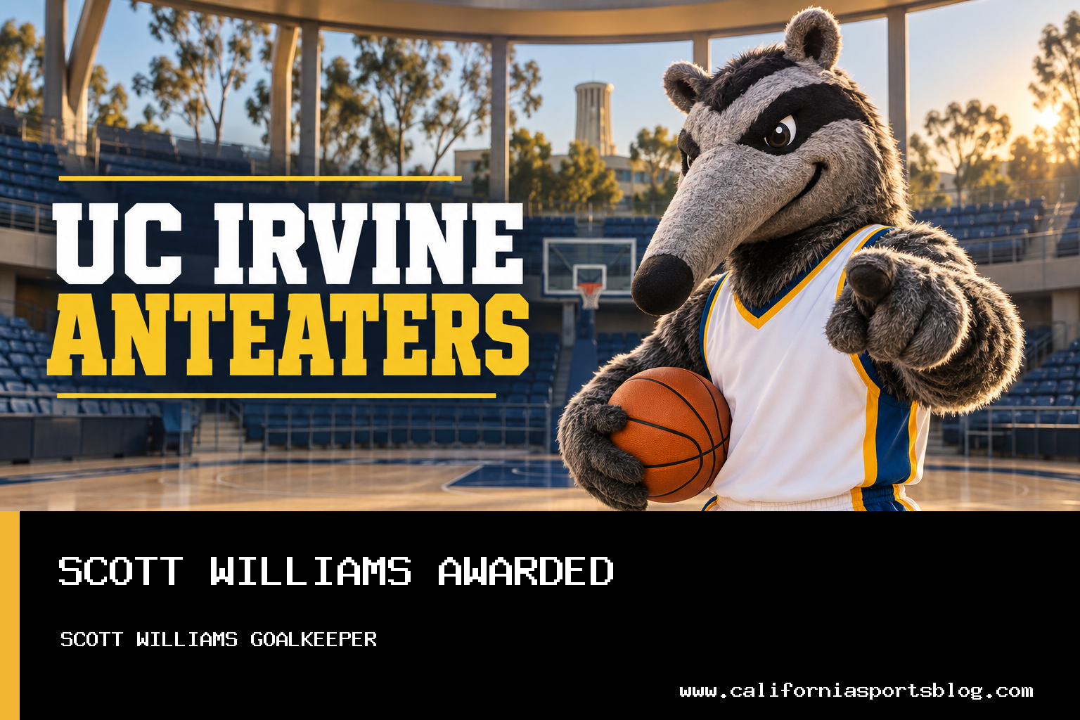UC Irvine Goalkeeper Scott Williams Earns Second Big West Defensive Player of the Week Honor in 2026 featured image