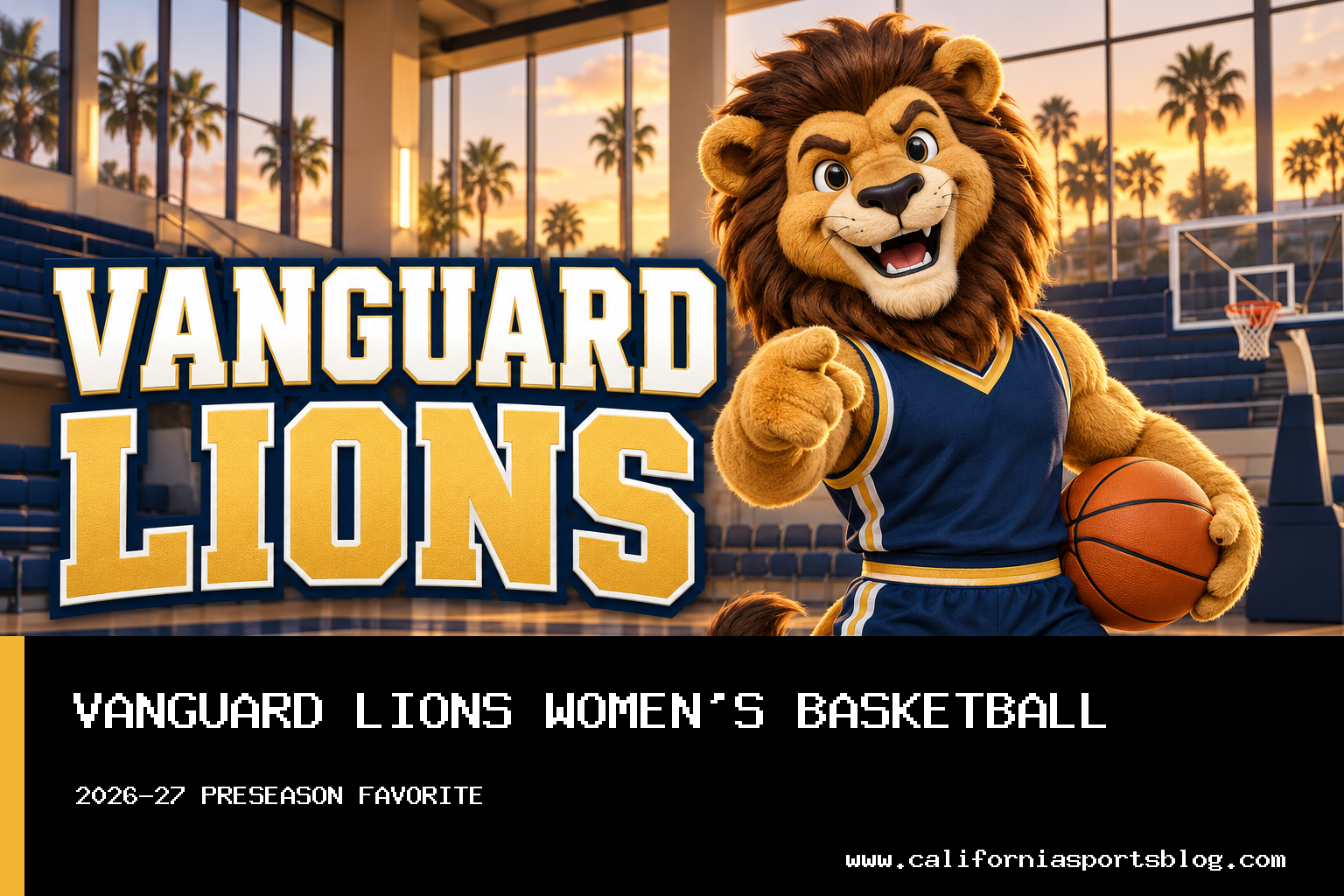 Vanguard Lions Women's Basketball Picked as Pacific West Conference Preseason Favorite for 2026-27 featured image